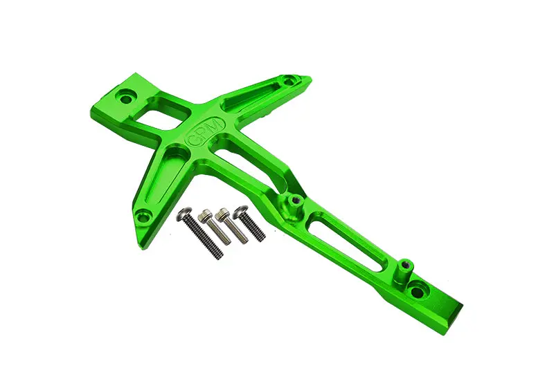 Aluminum Front Chassis Brace For Traxxas 1:10 4Wd Maxx 89076-4 / 4Wd Maxx With Widemaxx 89086-4 / 1:8 4Wd Maxx Slash 6S 102076-4 Upgrades - Green 1