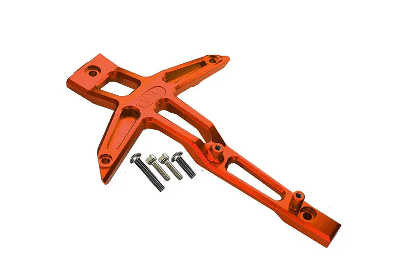 Aluminum Front Chassis Brace For Traxxas 1:10 4Wd Maxx 89076-4 / 4Wd Maxx With Widemaxx 89086-4 / 1:8 4Wd Maxx Slash 6S 102076-4 Upgrades - Orange 1