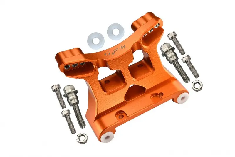 Aluminum Front Damper Mount For Losi 1:6 4Wd Super Baja Rey Los05013 / Super Baja Rey 2.0 Los05021 Upgrades - Orange 1