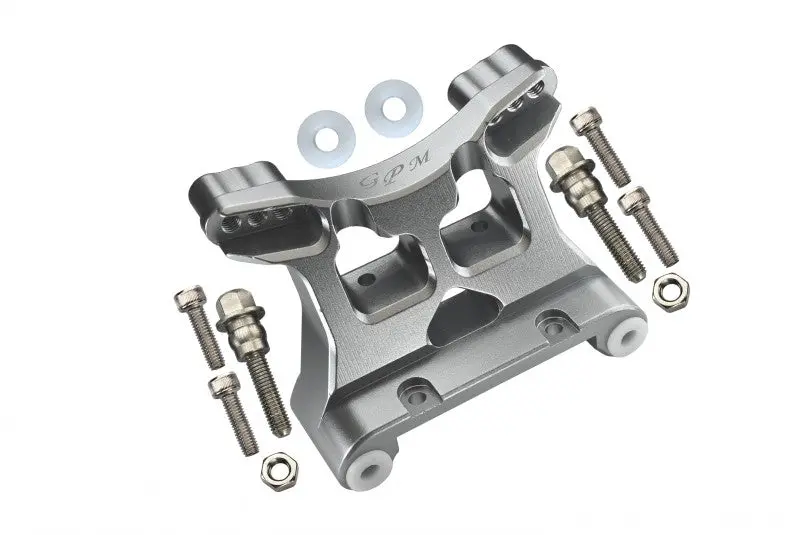 Aluminum Front Damper Mount For Losi 1:6 4Wd Super Baja Rey Los05013 / Super Baja Rey 2.0 Los05021 Upgrades - Silver 1