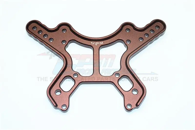 Aluminum Front Damper Plate For Arrma 1:8 Kraton 6S / Outcast 6S / Notorious 6S / Talion 6S / Kraton 6S V5 / Notorious 6S V5 / 1:7 Fireteam 6S Upgrades - 1Pc Set Brown 1