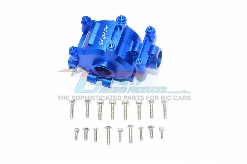 Aluminum Front Gear Box For Losi 1:6 4Wd Super Baja Rey Los05013 / Super Baja Rey 2.0 Los05021 Upgrades - Blue 1