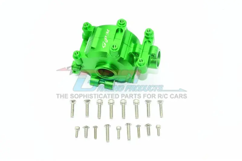 Aluminum Front Gear Box For Losi 1:6 4Wd Super Baja Rey Los05013 / Super Baja Rey 2.0 Los05021 Upgrades - Green 1