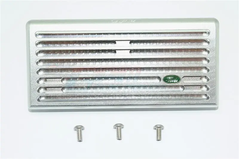 Aluminum Front Grill For Trx-4 Trail Defender Crawler - 1 Set Silver 1