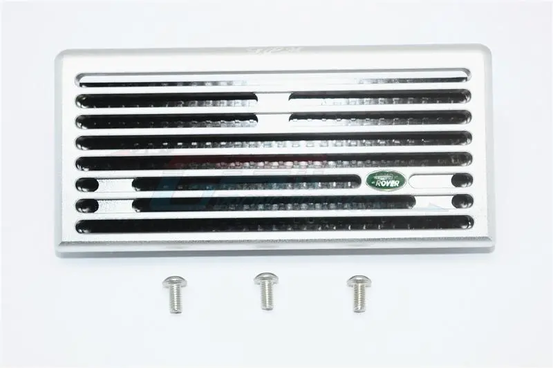 Aluminum Front Grill For Trx-4 Trail Defender Crawler - 1 Set Silver+Black 1