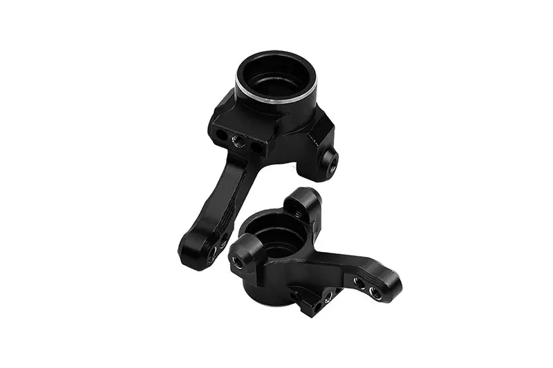 Aluminum Front Knuckle Arm For 1/10 Traxxas Ford Gt 4-Tec 2.0 83056-4 / 4-Tec 3.0 93054-4 - 1Pr Set Black 1