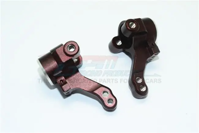 Aluminum Front Knuckle Arm For 1/10 Traxxas Ford Gt 4-Tec 2.0 83056-4 / 4-Tec 3.0 93054-4 - 1Pr Set Brown 1