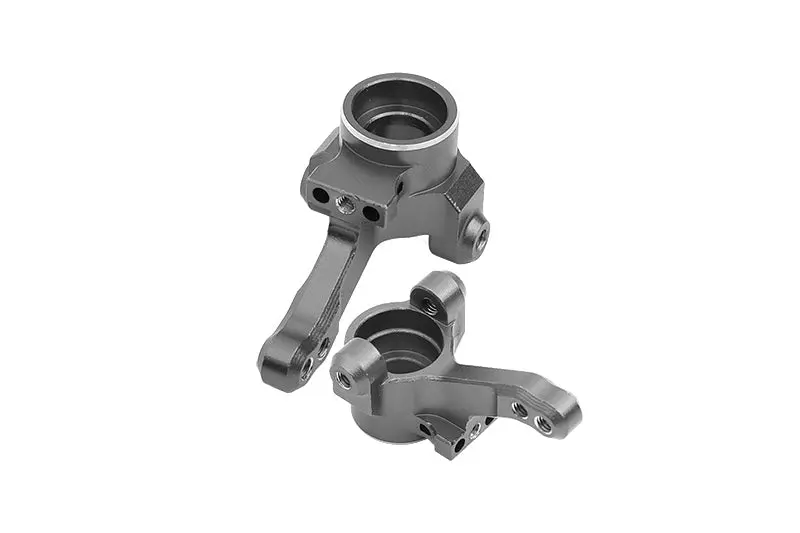 Aluminum Front Knuckle Arm For 1/10 Traxxas Ford Gt 4-Tec 2.0 83056-4 / 4-Tec 3.0 93054-4 - 1Pr Set Gray Silver 1