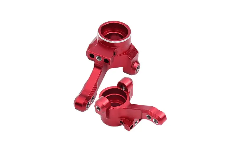 Aluminum Front Knuckle Arm For 1/10 Traxxas Ford Gt 4-Tec 2.0 83056-4 / 4-Tec 3.0 93054-4 - 1Pr Set Red 1