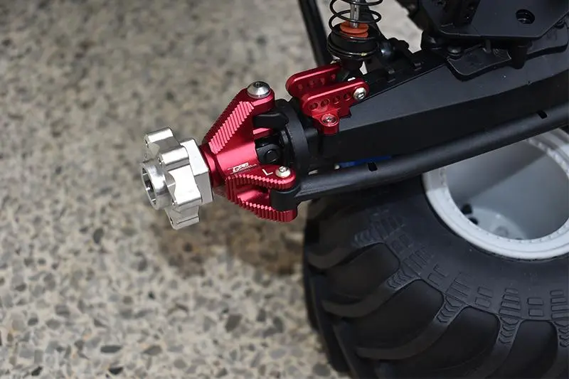Aluminum Front Knuckle Arm For Losi 1:8 Lmt 4Wd Solid Axle Monster Truck Los04022 / Lmt Mega Truck Brushless Los04024 / Lmt Grave Digger / Son-Uva Digger Los04021 Upgrades - 12Pc Set Black 2