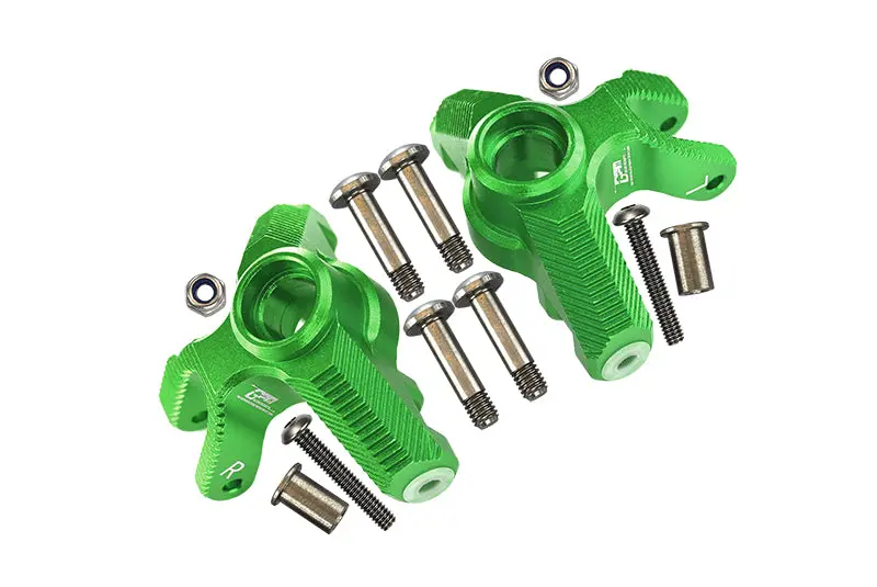 Aluminum Front Knuckle Arm For Losi 1:8 Lmt 4Wd Solid Axle Monster Truck Los04022 / Lmt Mega Truck Brushless Los04024 / Lmt Grave Digger / Son-Uva Digger Los04021 Upgrades - 12Pc Set Green 1