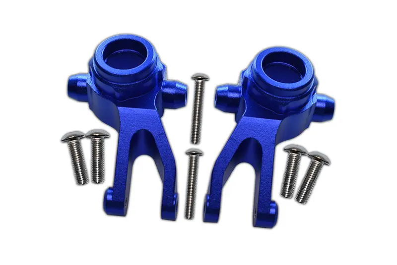 Aluminum Front Knuckle Arms For Arrma  1:10 Granite / Big Rock 3S / Big Rock V3 3S / Vorteks 3S - 1Pr Set Blue 1