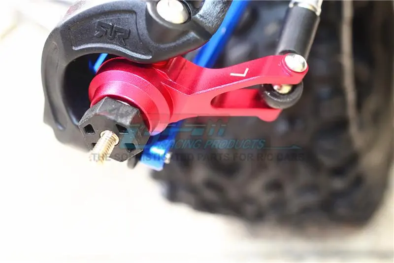 Aluminum Front Knuckle Arms For Arrma 1:10 Granite / Big Rock 3S / Big Rock V3 3S / Vorteks 3S - 1Pr Set Green 2