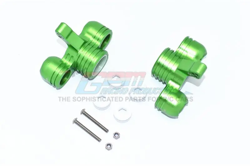 Aluminum Front Knuckle Arms For Arrma 1:5 Kraton 8S Blx / Outcast 8S Blx / Kraton Exb Roller - 2Pc Set Green 1