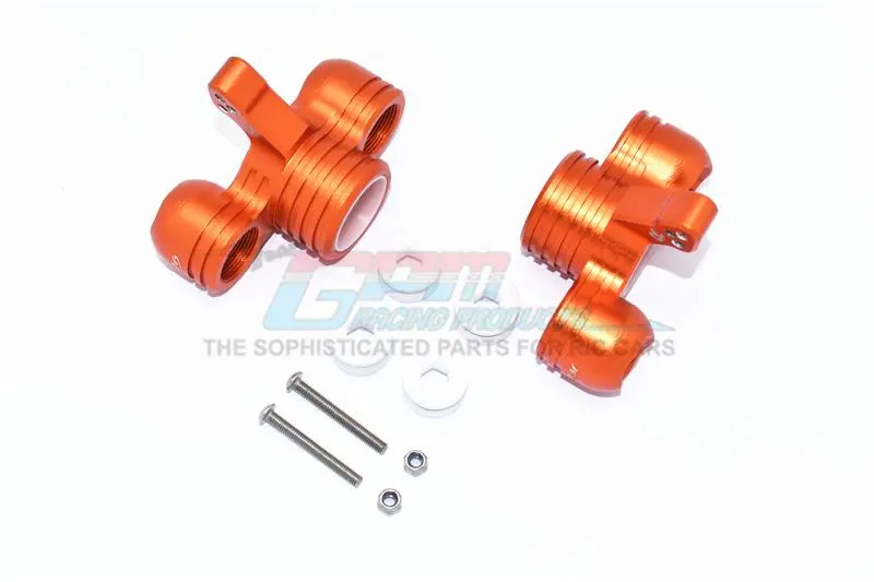 Aluminum Front Knuckle Arms For Arrma 1:5 Kraton 8S Blx / Outcast 8S Blx / Kraton Exb Roller - 2Pc Set Orange 1