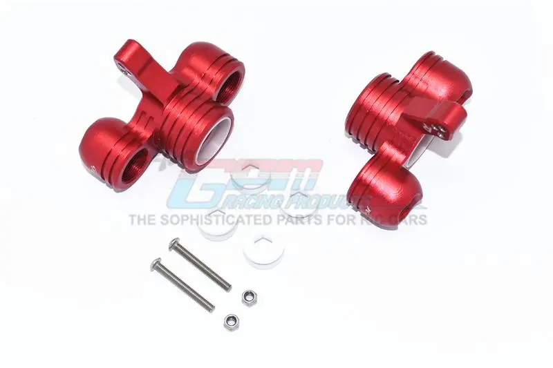 Aluminum Front Knuckle Arms For Arrma 1:5 Kraton 8S Blx / Outcast 8S Blx / Kraton Exb Roller - 2Pc Set Red 1