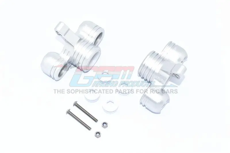 Aluminum Front Knuckle Arms For Arrma 1:5 Kraton 8S Blx / Outcast 8S Blx / Kraton Exb Roller - 2Pc Set Silver 1