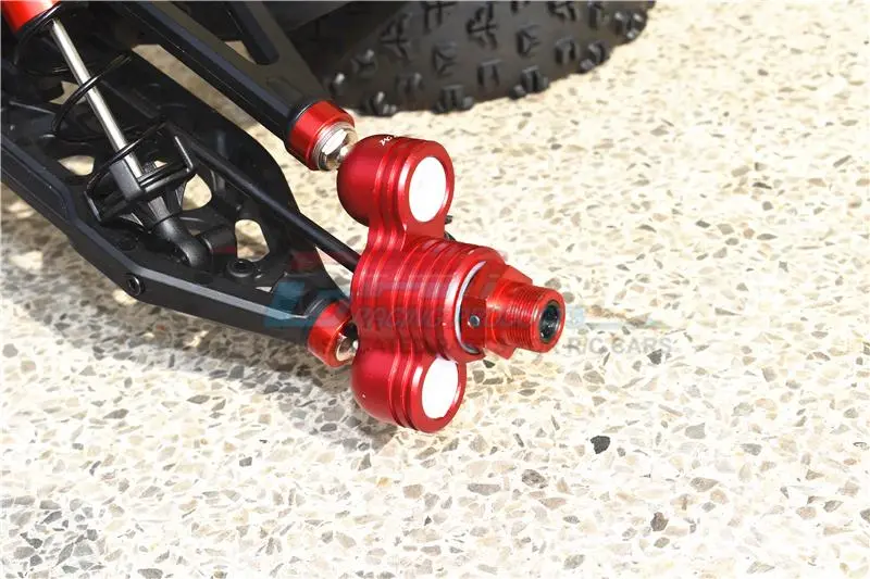 Aluminum Front Knuckle Arms For Arrma 1:5 Kraton 8S Blx / Outcast 8S Blx / Kraton Exb Roller - 2Pc Set Silver 2