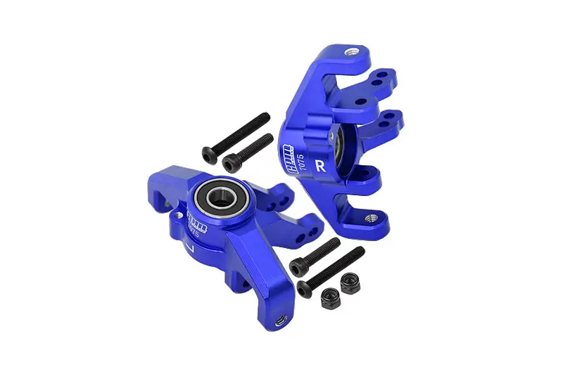 Aluminum Front Knuckle Arms For Losi 1:6 4Wd Super Baja Rey Los05013 / Super Baja Rey 2.0 Los05021 Upgrades - Blue 1