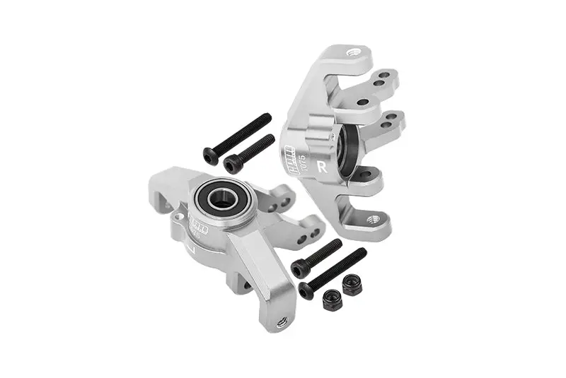 Aluminum Front Knuckle Arms For Losi 1:6 4Wd Super Baja Rey Los05013 / Super Baja Rey 2.0 Los05021 Upgrades - Silver 1