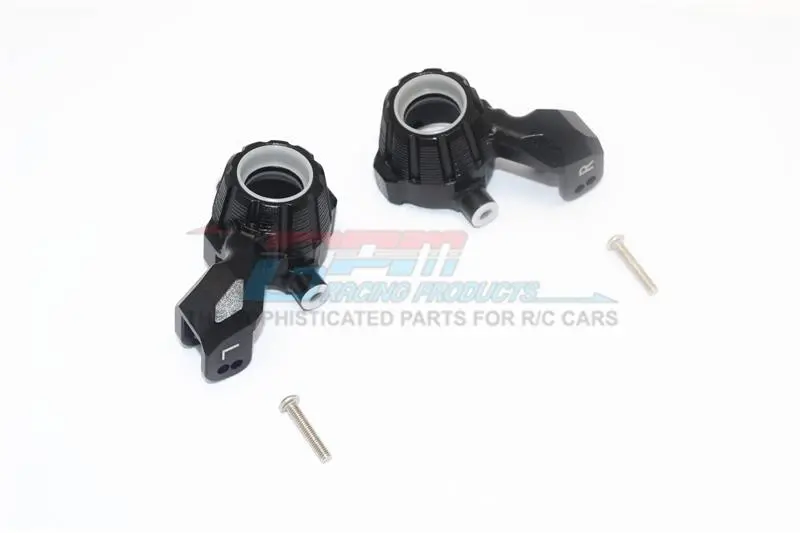 Aluminum Front Knuckle Arms For Traxxas 1:10 4Wd Maxx 89076-4 / 4Wd Maxx With Widemaxx 89086-4 / 1:8 4Wd Maxx Slash 6S 102076-4 Upgrades - Black 1