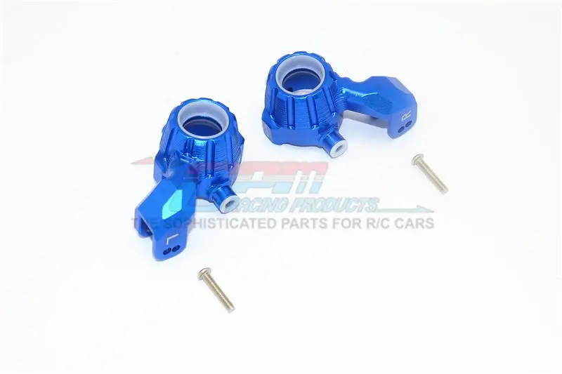 Aluminum Front Knuckle Arms For Traxxas 1:10 4Wd Maxx 89076-4 / 4Wd Maxx With Widemaxx 89086-4 / 1:8 4Wd Maxx Slash 6S 102076-4 Upgrades - Blue 1