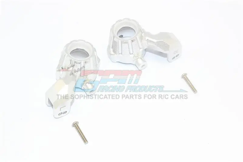 Aluminum Front Knuckle Arms For Traxxas 1:10 4Wd Maxx 89076-4 / 4Wd Maxx With Widemaxx 89086-4 / 1:8 4Wd Maxx Slash 6S 102076-4 Upgrades - Silver 1