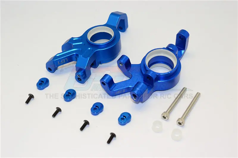 Aluminum Front Knuckle Arms With Collars For Traxxas 1:5 X Maxx 6S / X Maxx 8S Monster Truck Upgrades - Blue 1