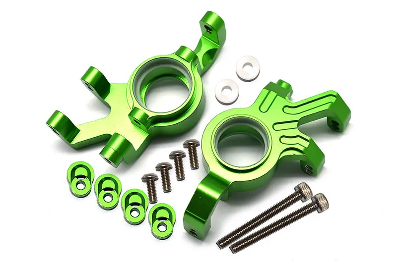 Aluminum Front Knuckle Arms With Collars For Traxxas 1:5 X Maxx 6S / X Maxx 8S Monster Truck Upgrades - Green 1