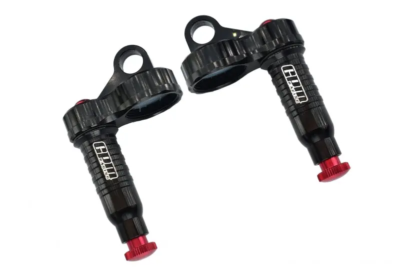 Aluminum Front L-Shape Emulation Piggy Back Body (Built-In Piston Spring) With Shock Cap For Gpm Optional Spring Dampers Item# Sle128f/L, Sle128f/La, Sle143r/L, Sle143r/La - 2Pc Set Black 1