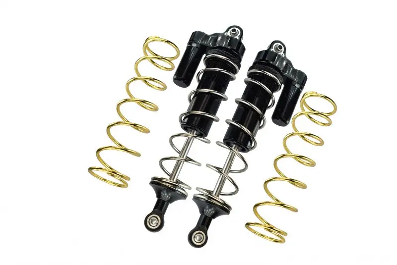 Aluminum Front L-Shape Piggy Back Spring Dampers 177Mm For Arrma 1:5 Kraton 8S Blx-Ara110002 / Kraton Exb Roller-Ara5208 - 4Pc Set Black 1