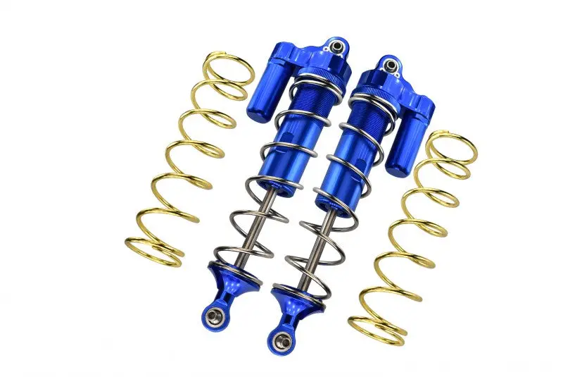 Aluminum Front L-Shape Piggy Back Spring Dampers 177Mm For Arrma 1:5 Kraton 8S Blx-Ara110002 / Kraton Exb Roller-Ara5208 - 4Pc Set Blue 1