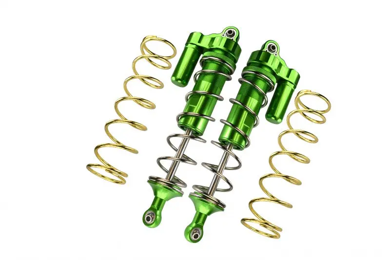 Aluminum Front L-Shape Piggy Back Spring Dampers 177Mm For Arrma 1:5 Kraton 8S Blx-Ara110002 / Kraton Exb Roller-Ara5208 - 4Pc Set Green 1