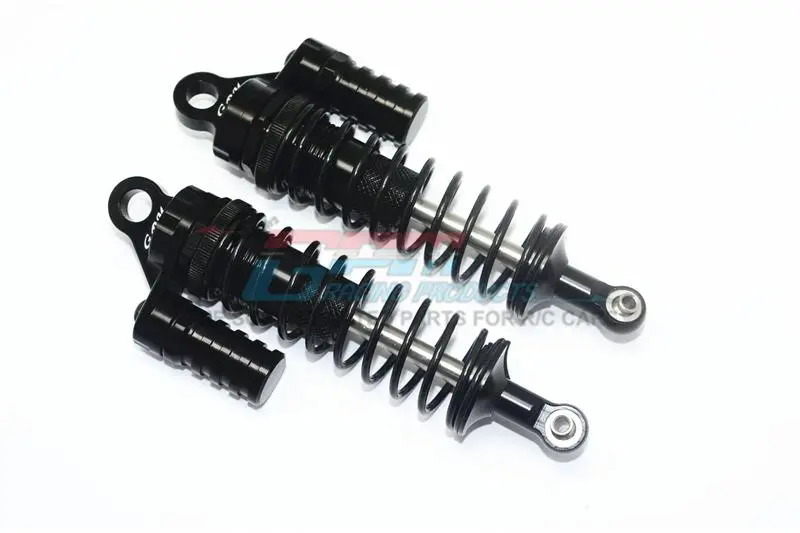 Aluminum Front L-Shape Shocks (132Mm) For Losi 1:6 4Wd Super Baja Rey Los05013 / Super Baja Rey 2.0 Los05021 Upgrades - Black 1
