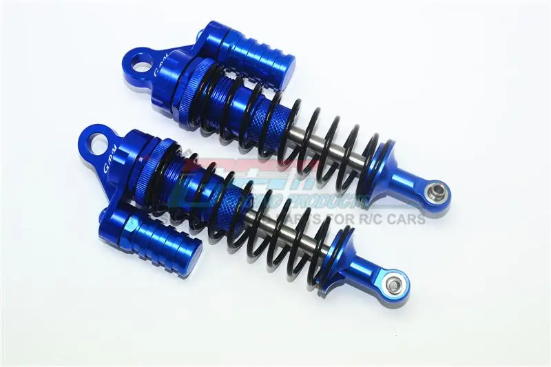 Aluminum Front L-Shape Shocks (132Mm) For Losi 1:6 4Wd Super Baja Rey Los05013 / Super Baja Rey 2.0 Los05021 Upgrades - Blue 1