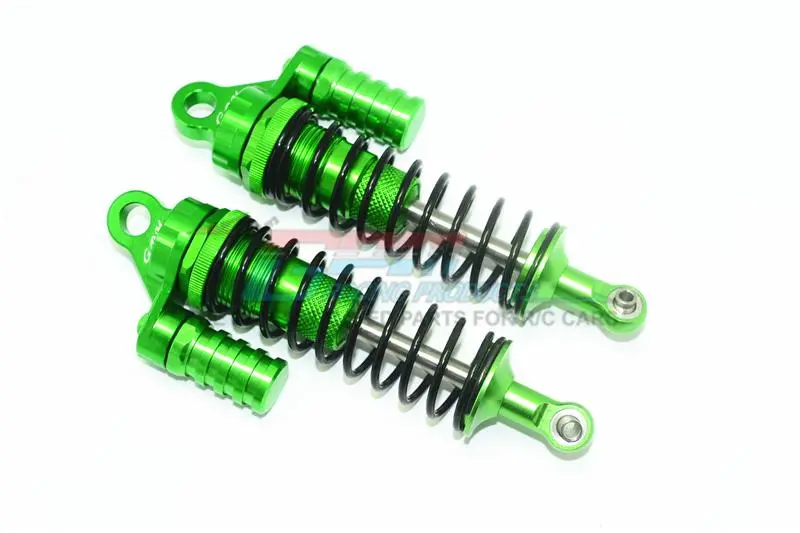 Aluminum Front L-Shape Shocks (132Mm) For Losi 1:6 4Wd Super Baja Rey Los05013 / Super Baja Rey 2.0 Los05021 Upgrades - Green 1