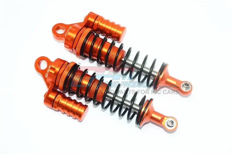 Aluminum Front L-Shape Shocks (132Mm) For Losi 1:6 4Wd Super Baja Rey Los05013 / Super Baja Rey 2.0 Los05021 Upgrades - Orange 1