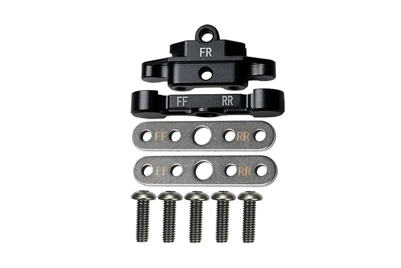 Aluminum Front Lower Arm Tie Bar Mount For Traxxas 1:10 Maxx 4Wd Monster Truck-89076-4 / 1:8 4Wd Maxx Slash 6S Brushless Short Course Truck-102076-4 Upgrades - Black 1