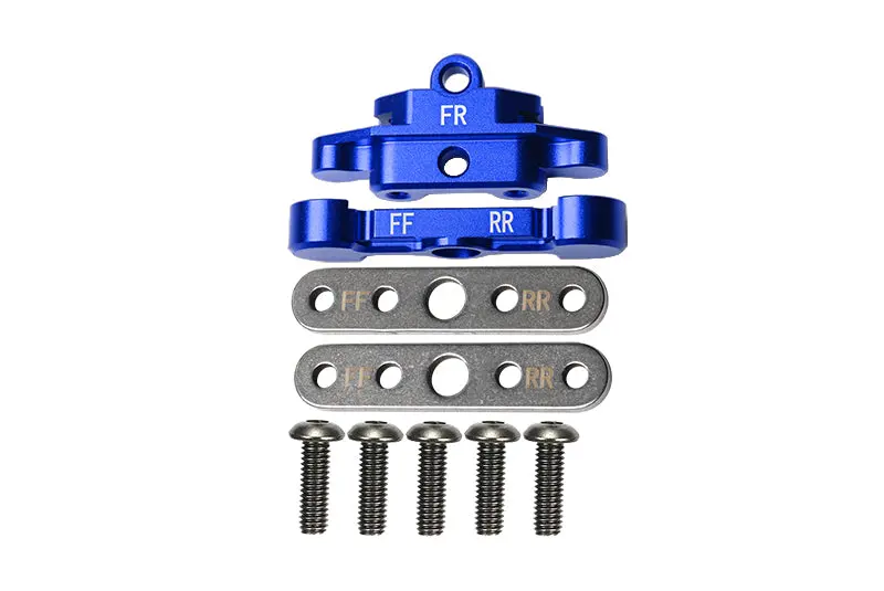 Aluminum Front Lower Arm Tie Bar Mount For Traxxas 1:10 Maxx 4Wd Monster Truck-89076-4 / 1:8 4Wd Maxx Slash 6S Brushless Short Course Truck-102076-4 Upgrades - Blue 1