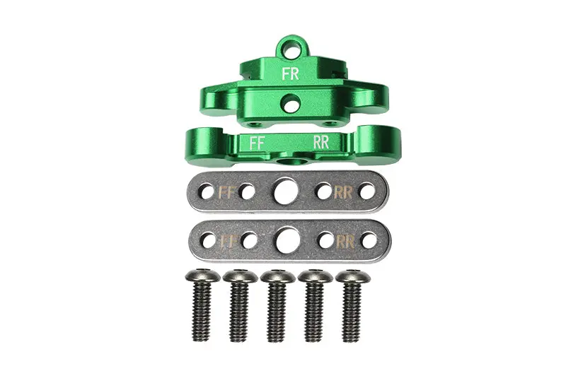 Aluminum Front Lower Arm Tie Bar Mount For Traxxas 1:10 Maxx 4Wd Monster Truck-89076-4 / 1:8 4Wd Maxx Slash 6S Brushless Short Course Truck-102076-4 Upgrades - Green 1