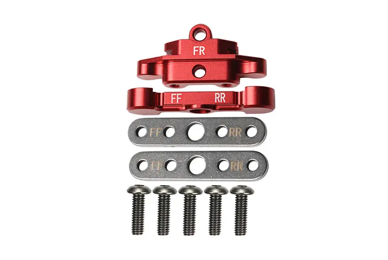 Aluminum Front Lower Arm Tie Bar Mount For Traxxas 1:10 Maxx 4Wd Monster Truck-89076-4 / 1:8 4Wd Maxx Slash 6S Brushless Short Course Truck-102076-4 Upgrades - Red 1