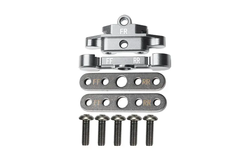 Aluminum Front Lower Arm Tie Bar Mount For Traxxas 1:10 Maxx 4Wd Monster Truck-89076-4 / 1:8 4Wd Maxx Slash 6S Brushless Short Course Truck-102076-4 Upgrades - Silver 1