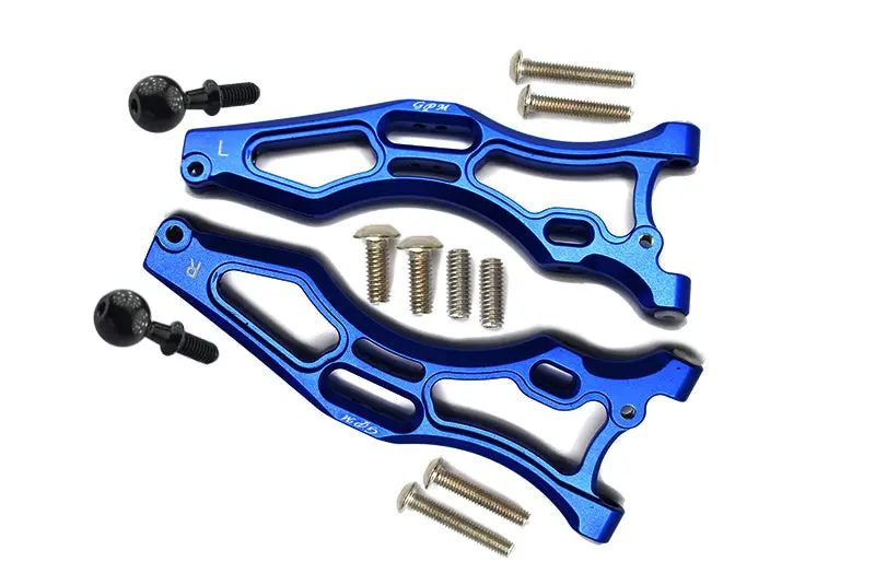 Aluminum Front Lower Arms For Arrma 1:8 Kraton 6S / Outcast 6S / Notorious 6S / Kraton 6S V5 / Notorious 6S V5 Upgrades - Blue 1