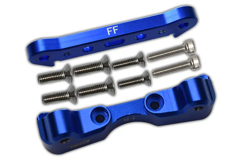 Aluminum Front Lower Suspension Mount For Arrma 1:5 Kraton 8S Blx / Outcast 8S Blx / Kraton Exb Roller - 2Pc Set Blue 1