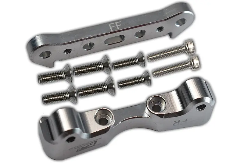 Aluminum Front Lower Suspension Mount For Arrma 1:5 Kraton 8S Blx / Outcast 8S Blx / Kraton Exb Roller - 2Pc Set Silver 1