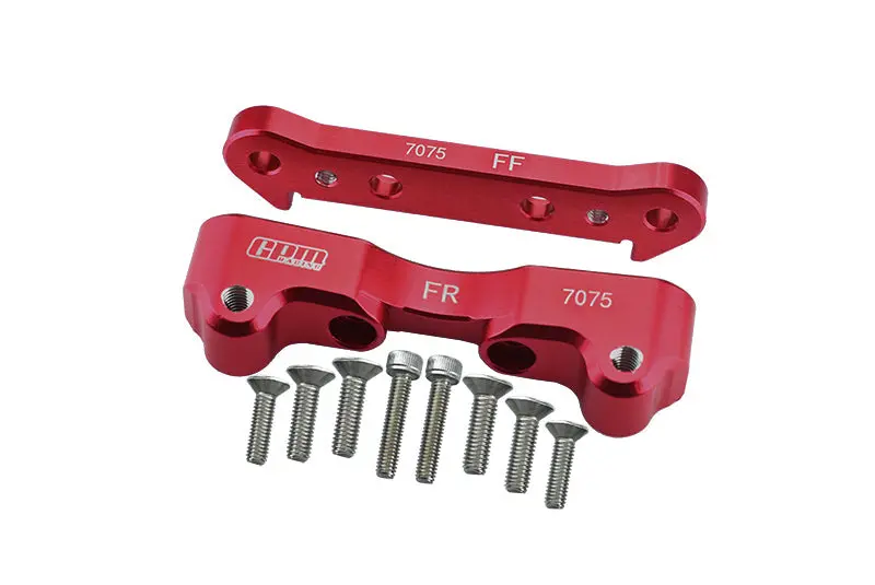 Aluminum Front Lower Suspension Mount For Arrma 1:5 Kraton 8S Blx / Outcast 8S Blx / Kraton Exb Roller Upgrades - Red 1