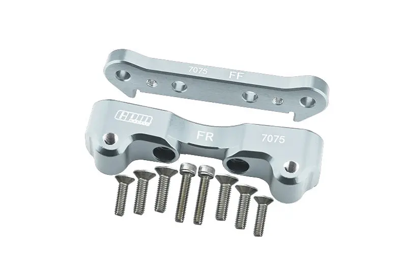 Aluminum Front Lower Suspension Mount For Arrma 1:5 Kraton 8S Blx / Outcast 8S Blx / Kraton Exb Roller Upgrades - Silver 1