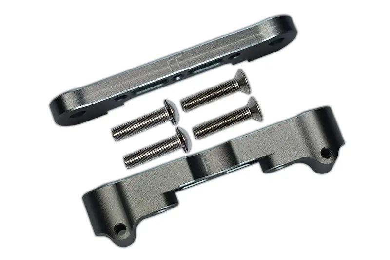 Aluminum Front Lower Suspension Mount For Arrma 1:8 Kraton / Outcast / Notorious / Typhon / Talion / Kraton V5 / Notorious V5 / 1:7 Infraction / Infraction V2 / Limitless / 1:10 Senton - Gray Silver 1