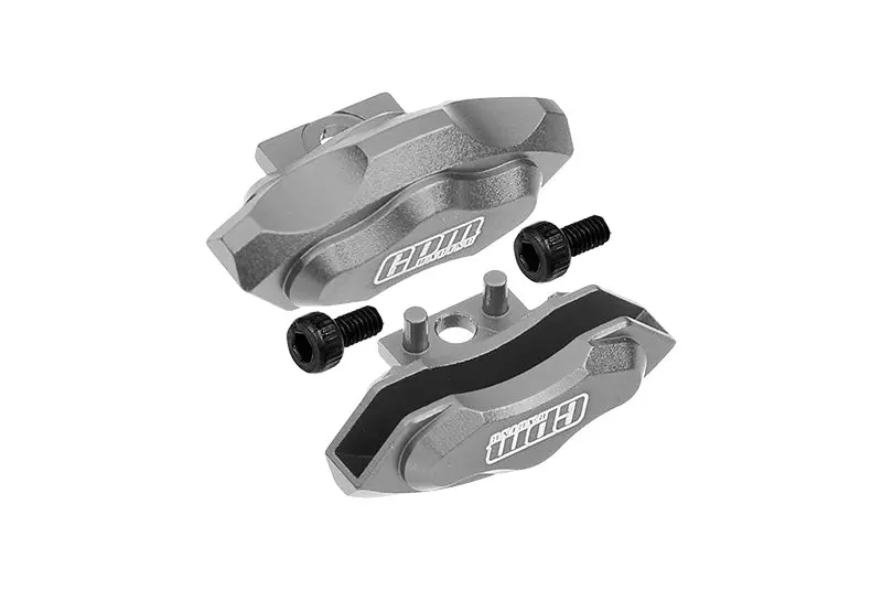 Aluminum Front Or Rear Brake Caliper For 1/10 Traxxas Ford Gt 4-Tec 2.0 83056-4 / 4-Tec 3.0 93054-4 - 1Pr Set Gray Silver 1