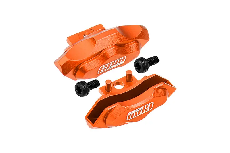 Aluminum Front Or Rear Brake Caliper For 1/10 Traxxas Ford Gt 4-Tec 2.0 83056-4 / 4-Tec 3.0 93054-4 - 1Pr Set Orange 1